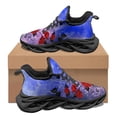 thumbnail image 1 of Zapatillas deportivas de lujo con diseño de rosa roja 3D para mujer, cómodas y con amortiguación, ligeras y planas, para San Valentín, 1 of 6