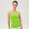 thumbnail image 3 of SWSMCLT Women's Breathable Tank Top Elasthane Pull On Curvy Sleeveless Stretch Vest Top Chic Vest Autumn Light Green Medium, 3 of 3