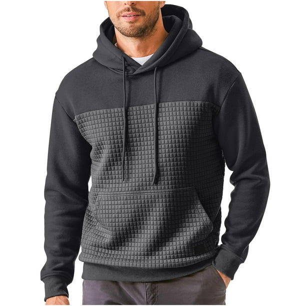 pstuiky camisa de manga larga para hombre, Sudadera con capucha casual para hombre Sudadera con capucha para hombre de manga larga top de hombre xl