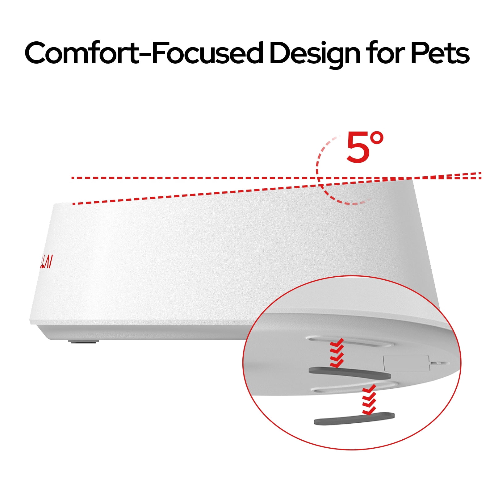 SATELLAI Smart Dog Bowl with Weight & Slow-Feed Function, Accurate Digital Scale, Removable Slow Feeder Insert, Dishwasher Safe, Ideal for Small to Medium Dogs