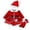 Red, variant on Baby Girls Christmas Romper Dress Set Velvet Tulle Tutu Dress with Santa Hat Belt and Socks Holiday Party Photoshoot Outfit for 0-24 Months