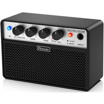 Ueteto 10W Mini Guitar Amp, Portable and Rechargeable Electric Guitar Practice Amplifier with Clean and Drive Channels