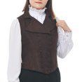 thumbnail image 6 of GRACEART Women Victorian Edwardian Double Breasted Vest Waistcoat Vintage Steampunk Lapel Collar Fit Sleeveless Vest Jacket, 6 of 7