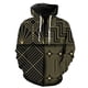 thumbnail image 1 of Sudadera con capucha y cremallera para hombre, diseño abstracto, estilo Harajuku de gran tamaño, con estampado 3D, estilo unisex, divertida y genial., 1 of 6