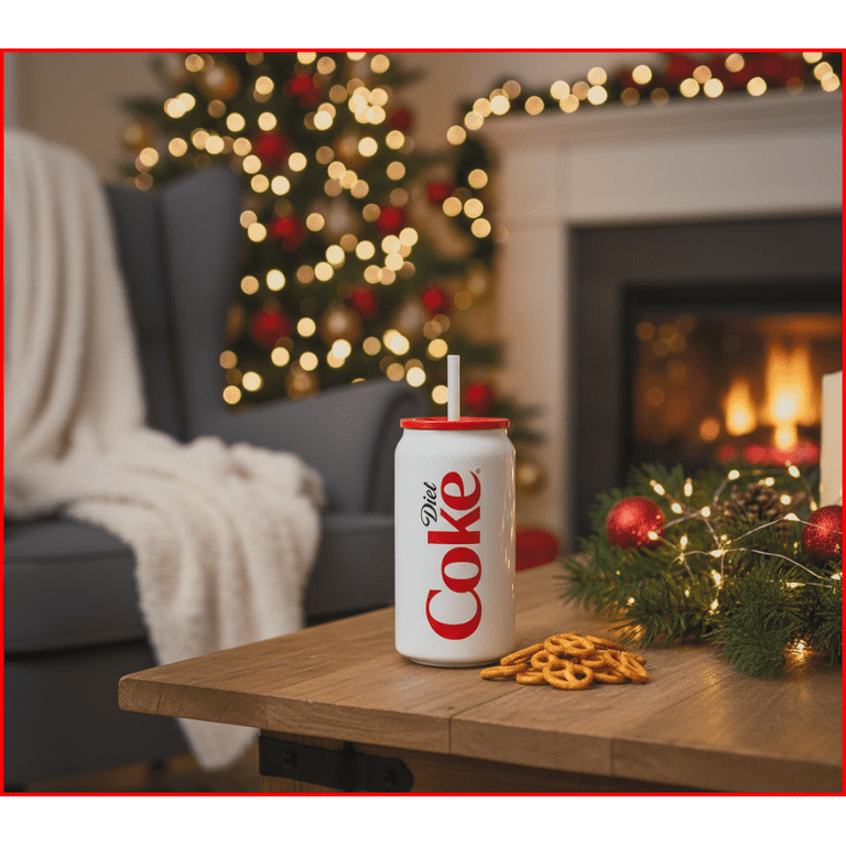 Diet Coke Insulated Tumbler and Mini Pretzel Twists Gift Set
