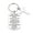 B, variant on Stainless Steel Keychain Inspirational Gift Encouragement Engraved Pendant Graduation Birthday Keepsake 2" Motivational