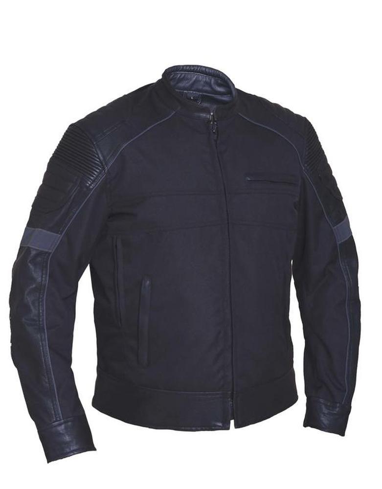Revolution Gear Men's Revolution Gear Leather/Nylon Motorcycle Jacket
