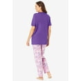 thumbnail image 2 of Dreams & Co. Plus Size Graphic Tee PJ Set, 2 of 6
