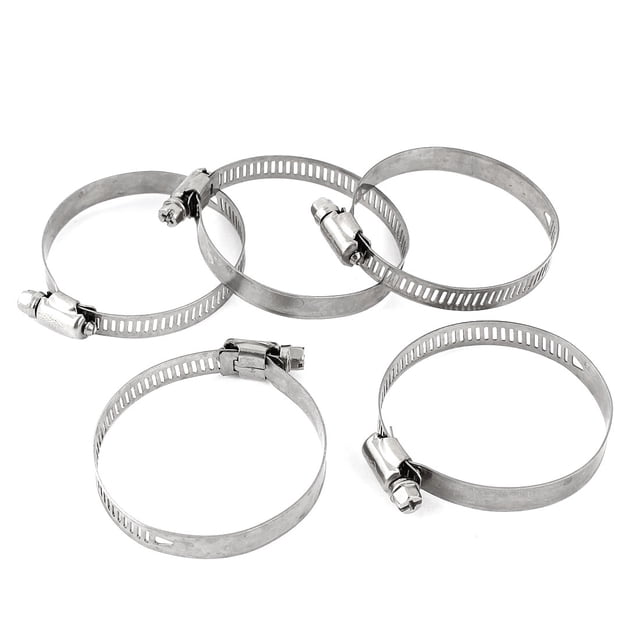 Unique Bargains 5 Pcs 40mm-64mm Collier de Serrage Réglable en Métal