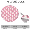 thumbnail image 6 of Halloween Pink Ghosts Pattern Round Fitted Tablecloth with Elastic Edge,Dining Table Cover Waterproof,Outdoor Round Tablecloth for Camping,Dining,Indoor and Outdoor, 6 of 7