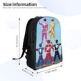 thumbnail image 4 of Power Rangers Backpacks Casual Daypacks Student Book Bag Printing Satchel Rucksack Lightweight Schoolbag, 4 of 8