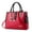 Red, variant on Purses and Handbags for Women with Zipper Compartments Leather Top Handle Crossbody Shoulder Tote Work Bags