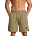 thumbnail image 3 of Iyufng Men's Cargo Shorts Drawstring Casual Loose Shorts Elastic Waist Summer Sports Shorts with Multiple Pockets, 3 of 6