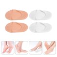 thumbnail image 3 of Shisuyan 2Pack Moisturizing Sebs Socks White Anti-cracking Foot Covers for Feet Daily Use, 3 of 9