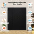 thumbnail image 7 of Reversible Wide Magnetic Thermal Insulated Door Curtain for Winter,Thicken Polyester Fiberfill & Heavy Duty Oxford Cloth,Temporary Window Insulation Cover Curtain for French Sliding Door,74”x81”, 7 of 7
