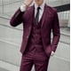 thumbnail image 3 of (M-6XL) chaqueta chaleco pantalones marca de gama alta Color sólido traje Formal de oficina de negocios conjunto de tres piezas novio boda espectáculo vestido fiesta, 3 of 5