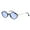 Black Blue, variant on Pimp Diamond Shape Trendy Retro Vintage Hippie Sunglasses Black Blue