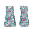 thumbnail image 7 of Yiaed Excavator Print Women's Sleeveless Dress, Loose Fit Summer Dress, Casual Sleeveless Dress for Women, 7 of 7