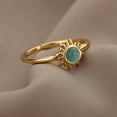 thumbnail image 2 of Anillos de ópalo Vintage para mujer y hombre, anillos de sol de acero inoxidable, accesorios de anillo de piedra lunar, regalo de joyería, mejor amiga, bisutería para mamá, tamaño 7 Tan Jianjun  unisex, 2 of 2