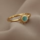 thumbnail image 2 of Anillos de ópalo Vintage para mujer y hombre, anillos de sol de acero inoxidable, accesorios de anillo de piedra lunar, regalo de joyería, mejor amiga, bisutería para mamá, tamaño 7 Tan Jianjun  unisex, 2 of 2
