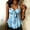 Sky Blue, variant on Purple Comfort Colors Tshirt Halter Retro Vintage Sleeveless Tops Refreshing Floral Blouses & Tops Women'S T Shirts