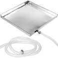 thumbnail image 1 of Drip Pan With Drain Hose Ac Unit Drip Tray For Outdoor Installation Silver 40.00X40.00X3.00CM Leak Proof 1 Set, 1 of 5
