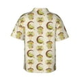 thumbnail image 4 of Xecao Frogs print Hawaiian shirt - a stylish short-sleeve button-down for men, perfect for casual beach and tropical outings., 4 of 9