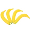thumbnail image 3 of EeaseCA 4pcs Fake Banana Photography Props Artificial Banana Lifelike Fruit Decorations (Yellow), 3 of 9