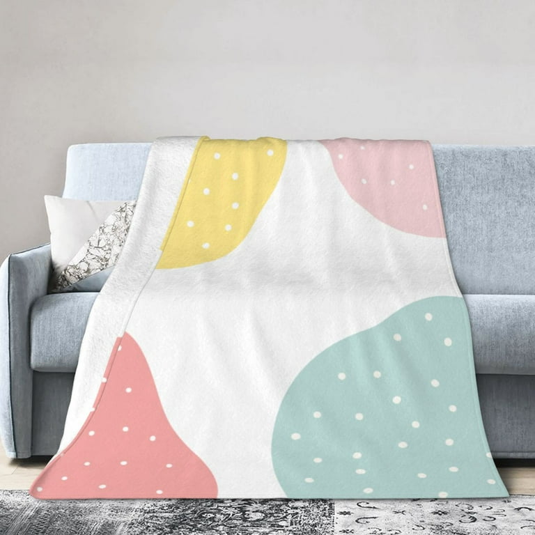 Pastel bed throw hot sale