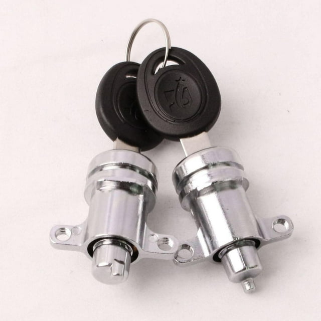 Cerraduras genéricas para alforjas de motocicleta, 2 llaves, fáciles de instalar, kit de montaje, kit de actualización, accesorios de repuesto para