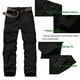 thumbnail image 3 of Pantalones cargo Raroauf para mujer, talla grande, negros con 8 bolsillos, 3 of 7