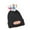 Black, variant on Cozyvia Cute Cartoon Quirky Wool Cap, Knitted Wool Padded Warm Ear Protection Hat, Christmas Funny Cartoon Sausage Mouth Hat