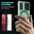 thumbnail image 3 of for Samsung Galaxy S20 FE Case with Camera Sliding Cover, [Compatible with MagSafe] with Magnetic Ring Kickstand, Military Grade Heavy Duty Protection Phone Case for Galaxy S20 FE, Lightgreen, 3 of 10