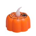 thumbnail image 1 of 2pcs Halloween Small Gift Led Pumpkin Electronic Candle Spider Web Party Event Decorative Candle Betterlifefg, 1 of 3