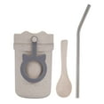 thumbnail image 1 of Fiudx Taza de Sopa de Viaje, Gran Capacidad, Práctico Diseño de Cuchara con Pajita, Construcción de Doble Capa con Aislamiento Térmico, Ideal para Cereales, Leche, Sopa y Desayuno, Tamaño Compacto, 7, 1 of 2