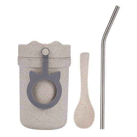 

Cups WMYBD Traveling Cup Creative Shell With Spoon Breakfast Cup Scalding Microwave Sealing Soup Cup Student Hand Water Cup
