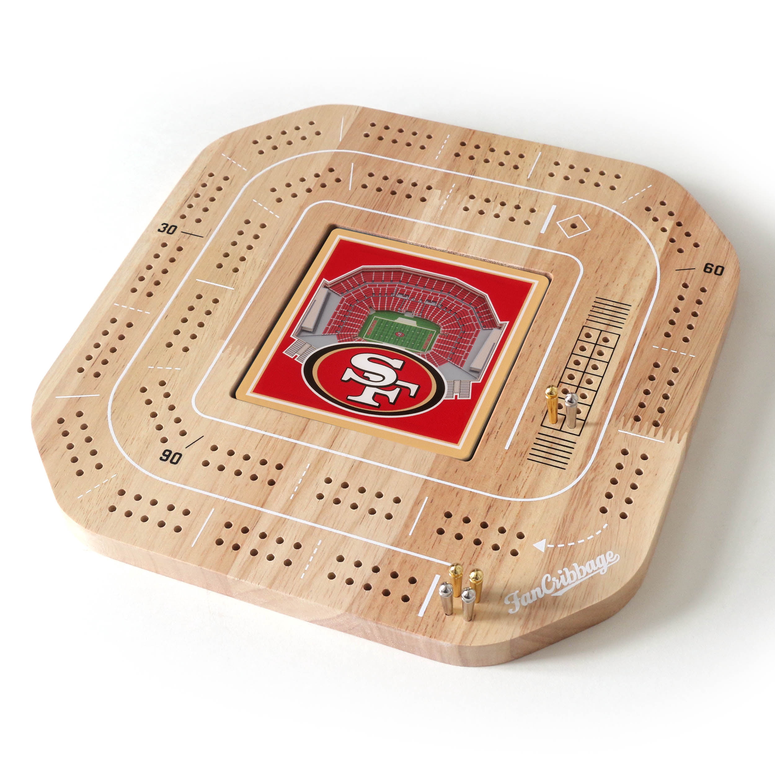 YouTheFan NFL San Francisco 49ers Stadiumview Cribbage