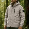 thumbnail image 5 of BLCHUNen Windbreaker Jackets for Men Cargo Cardigan Zipper Hooded Quick Drying Workout Active Sports Gym Casual Coat with Pockets, 5 of 9