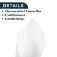 thumbnail image 2 of Unique Bargains White Protective Car Wrap Film Exterior Interior Vinyl Wrap Cover 5.5mil 1 Pc Universal 18ft x 5ft, 2 of 6