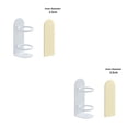 thumbnail image 2 of Advancent 2021, soporte para cepillo de eléctrico, estante sin rastro montado en la pared, desagüe de Metal, estante de baño, blanco 2piezas Advancent CBP064026, 2 of 6