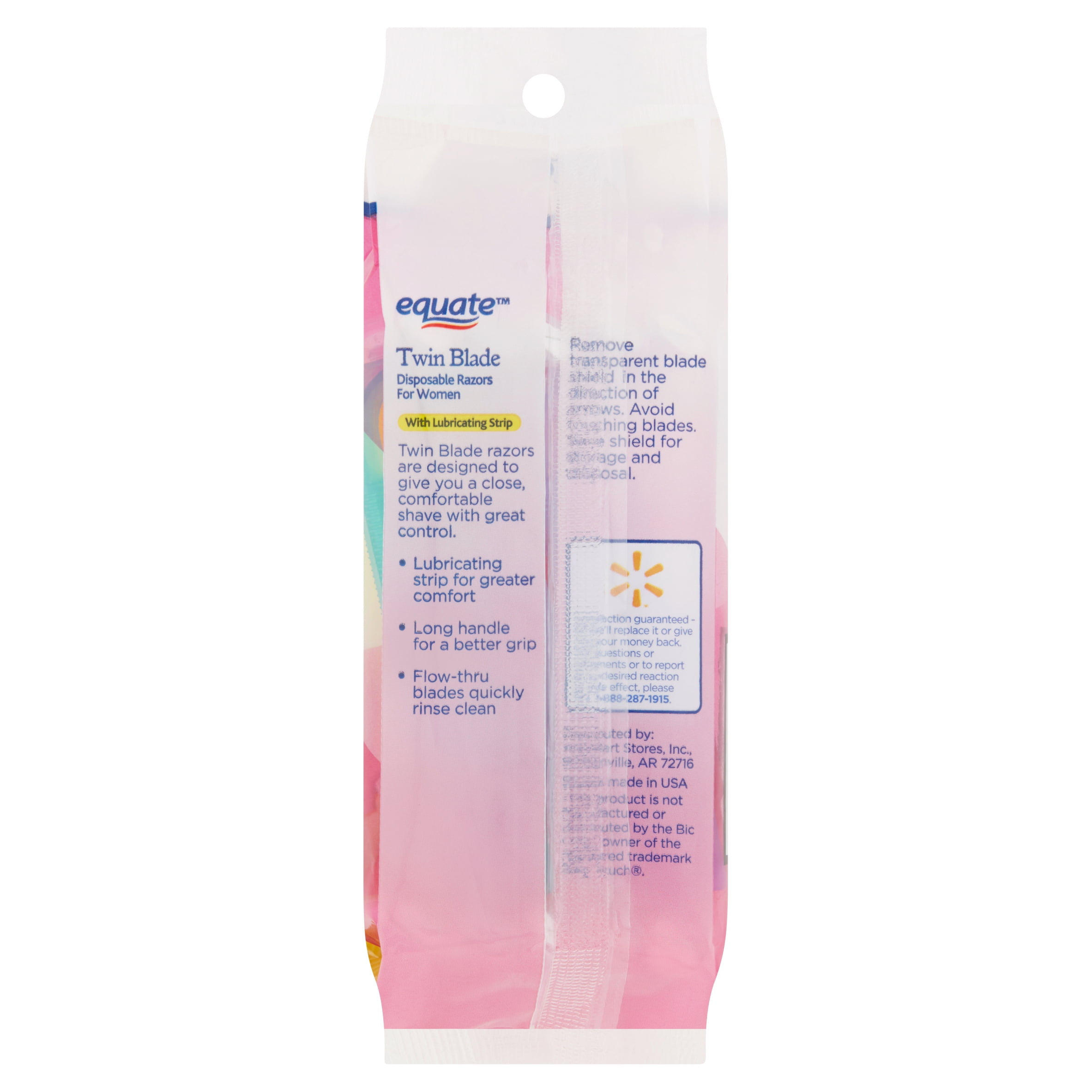 Equate Twin Blade Disposable Razors for Women, 10 Count