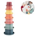 thumbnail image 1 of Vasos apilables Juguete de construcción para bebés, Vaso anidado, Juguete apilable Montessori para niños pequeños educativos tempranos, con números y patrón, para Interior/Exterior/bañera/Playa, 1 of 8