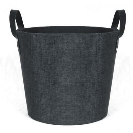 

MDR Trading AI-2030AVB-Q12 Black Fabric with Black Faux Leather Handles Basket - Set of 12