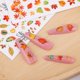 thumbnail image 3 of 12 hojas de calcomanías otoñales para uñas, autoadhesivas, con diseño de calabaza de cosecha., 3 of 5