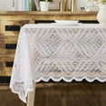 thumbnail image 4 of Warm Home Designs 60" x 84'' White Lace Rectangle Tablecloth. AMEWhite 60x84, 4 of 5