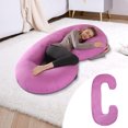 thumbnail image 3 of Pregnancy Pillow with C-Shaped Lumbar Support, Side Sleeping Pillow for Comfort, Removable Cover for Easy Cleaning, Soft and Breathable Material, Stylish Home Decor for Enhanced Sleep Experience, 3 of 6