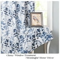 thumbnail image 5 of NICETOWN Blackout Floral Curtains for Living Room, Watercolor Foliage Light Blocking Curtains Thermal Insulated Energy Efficient Grommet Drapes, Blue, 52"x84", 2 Panels, 5 of 8
