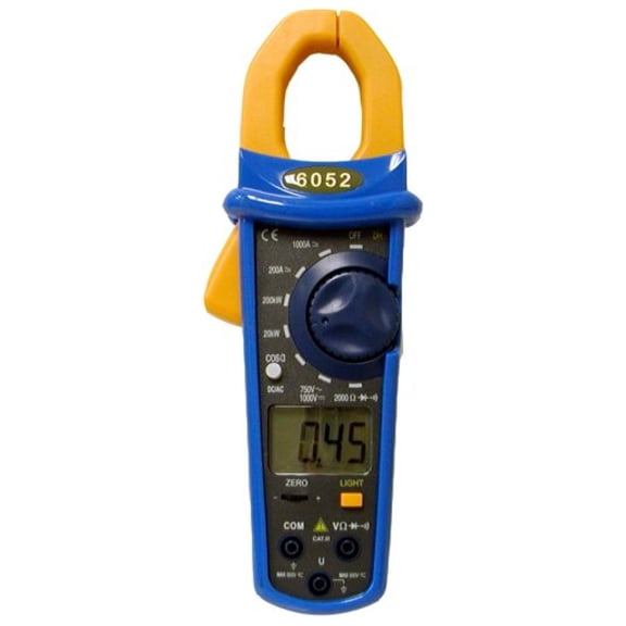 Digital /DC 1000A 200KW Power Clamp Meter, DT6052