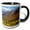 Black/White, variant on 3drose, Usa, Alaska, Brooks Range. Autumn Mountain Landscape with Stream., 11oz Magic Transforming Mug