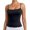 Black, variant on Women's Strappy Tank Top, Sleeveless Basic Camisole Pure Color Layering Piece for Casual Everyday Wear, Vacation & Outfit Styling